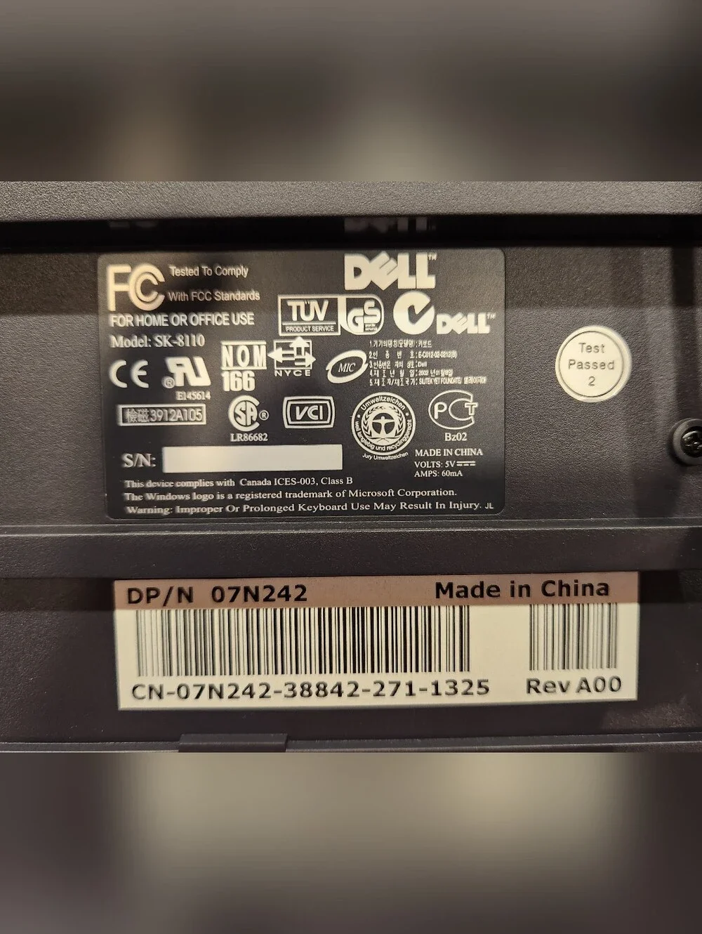 Dell SK-8110 Keyboard & Accessories